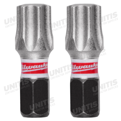 Milwaukee SHOCKWAVE Impact Duty 1" T45 Insert Bits 2 Pack