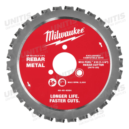 Milwaukee #10 (1-1/4â€) Rebar Cutting Blade