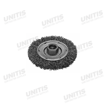 Milwaukee 4" Radial Crimped Wheel- Carbon Steel