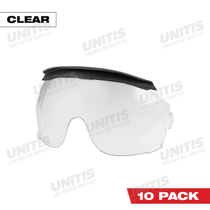 Milwaukee 48-73-1454 Gasketed Clear Eye Visor Replacement Lenses (10pk)