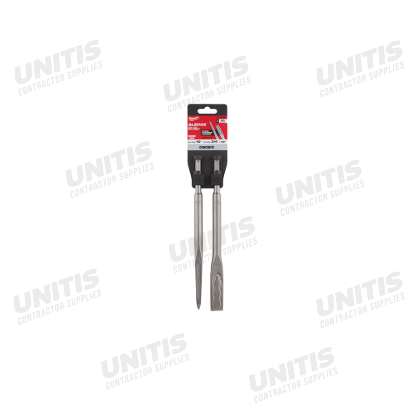 Milwaukee SDS PLUS SLEDGE Bull Point & Flat Chisel (2 Pack)