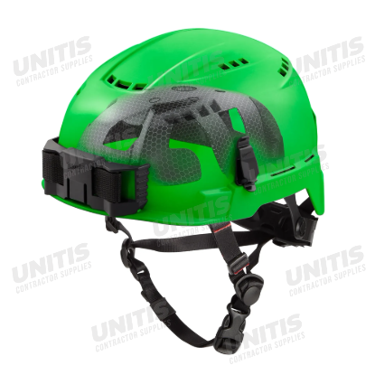 Milwaukee BOLT Green Vented Safety Helmet with IMPACT ARMOR Liner - Type 2, Class C