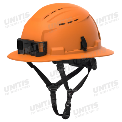 Milwaukee BOLT Orange Full Brim Vented Safety Helmet - Type 2, Class C