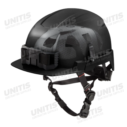Milwaukee BOLT Black Front Brim Safety Helmet with IMPACT ARMOR Liner - Type 2, Class E