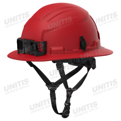 Milwaukee BOLT Red Full Brim Safety Helmet - Type 2, Class E
