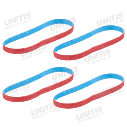 Milwaukee 3/8â€ x 13â€ 60 Grit Bandfile Belts - 4 pack
