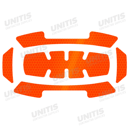 Milwaukee 5 Piece Bolt Reflective Sticker Set - Orange