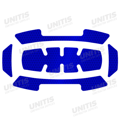 Milwaukee 5 Piece Bolt Reflective Sticker Set - Blue