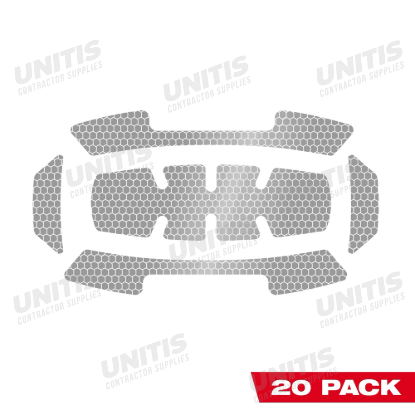 Milwaukee 20 Pack 5 Piece Bolt Reflective Sticker Set - Silver