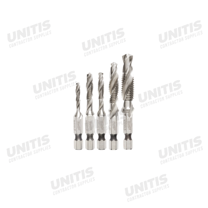 Milwaukee 5 Piece SHOCKWAVE Impact Duty Metric Drill and Tap Bit Set
