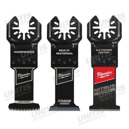 Milwaukee 3 Piece Universal Fit Oscillating Multi-Tool Blade Set
