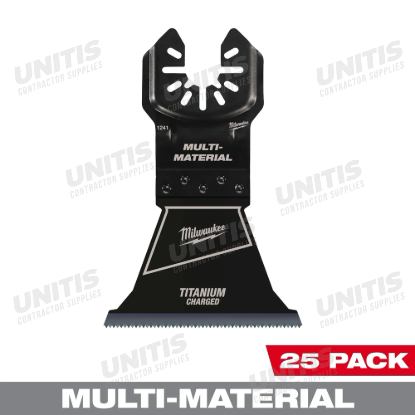Milwaukee 2-1/2â€ Bi-Metal Multi-Material Universal Fit Oscillating Multi-Tool Blade (25 Pack)