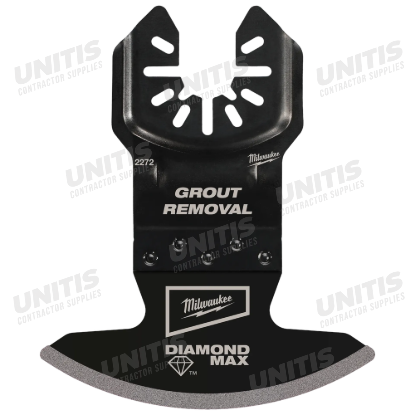 Milwaukee DIAMOND MAX Diamond Grit Grout Removal Universal Fit Oscillating Multi-Tool Blade (1 Pack)