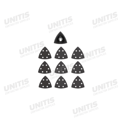 Milwaukee 10 Piece 3-1/2â€ Triangle Sanding Pad and Sandpaper Set