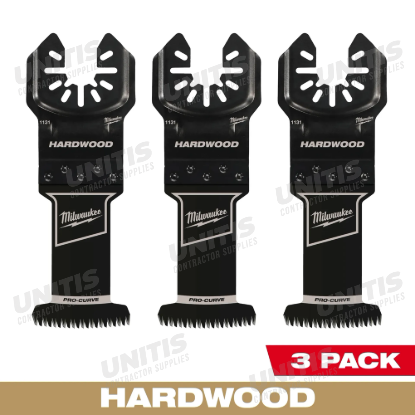 Milwaukee 49-25-1133 Oscillating Multi-Tool Blade - 1-3/8 inch High Carbon Steel, Hardwood