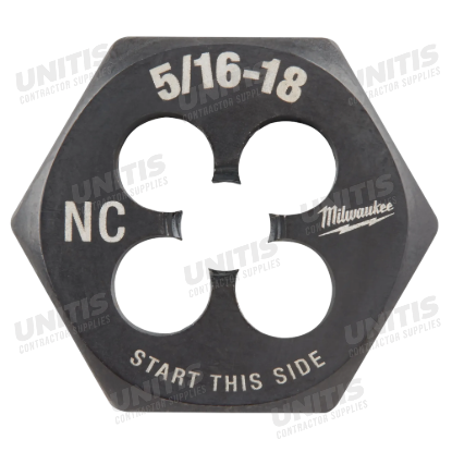 Milwaukee 5/16"-18 NC 1-Inch Hex Threading Die