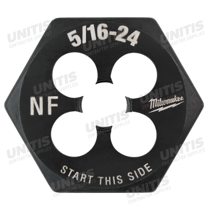 Milwaukee 5/16"-24 NF 1-Inch Hex Threading Die