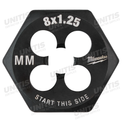 Milwaukee M8-1.25 mm 1-Inch Hex Threading Die