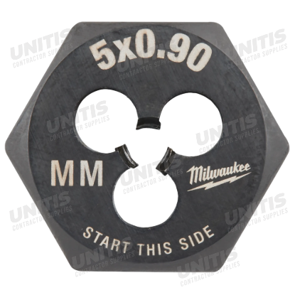Milwaukee M5-0.90 mm 1-Inch Hex Threading Die