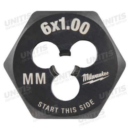 Milwaukee M6-1.00 mm 1-Inch Hex Threading Die