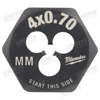 Milwaukee M4-0.70 mm 1-Inch Hex Threading Die