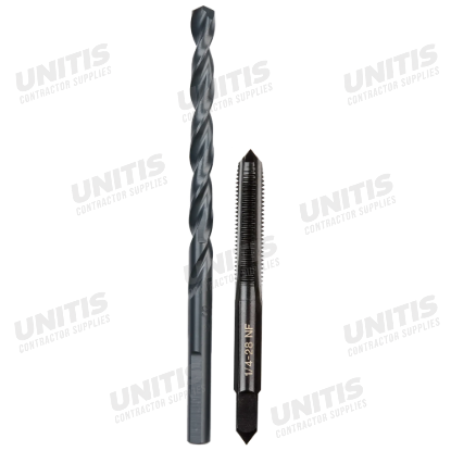 Milwaukee 1/4"-28 NF Straight Flute Plug Tap & #3 Drill Bit