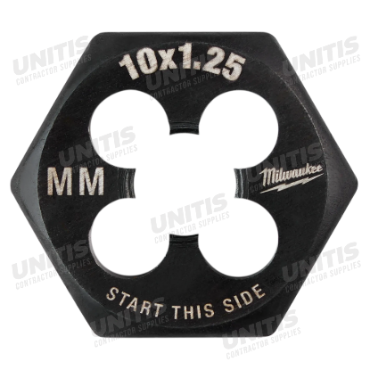 Milwaukee M10-1.25 mm 1-Inch Hex Threading Die