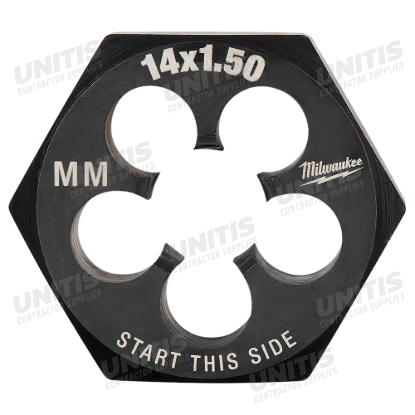 Milwaukee M14-1.50 mm 1-7/16" Hex Threading Die