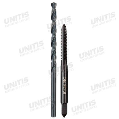 Milwaukee 10-24 NC Straight Flute Plug Tap & #25 Drill Bit