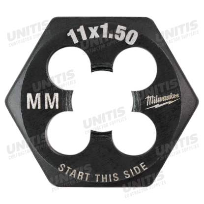 Milwaukee M11-1.50 mm 1-Inch Hex Threading Die