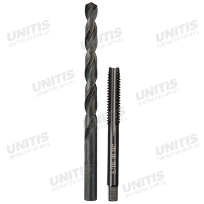 Milwaukee 5/16"-18 NC Straight Flute Plug Tap & F Drill Bit