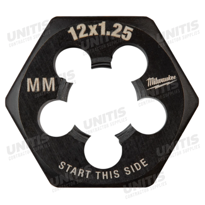 Milwaukee M12-1.25 mm 1-Inch Hex Threading Die