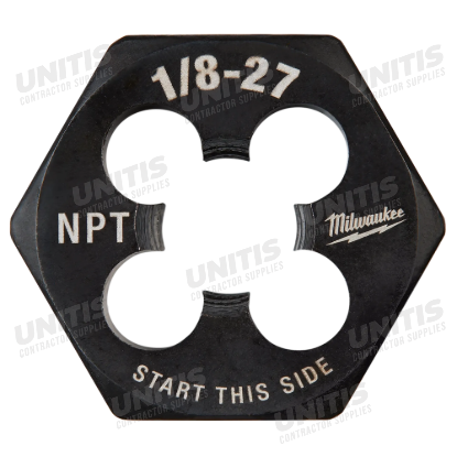 Milwaukee 1/8"-27 NPT 1-Inch Hex Threading Die
