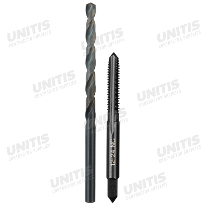 Milwaukee 12-24 NC Straight Flute Plug Tap & #16 Drill Bit