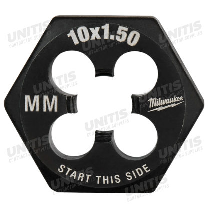 Milwaukee M10-1.50 mm 1-Inch Hex Threading Die