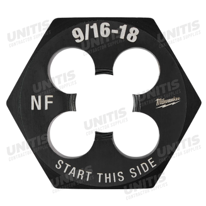 Milwaukee 9/16"-18 NF 1-7/16" Hex Threading Die