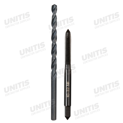 Milwaukee 10-32 NF Straight Flute Plug Tap & #21 Drill Bit