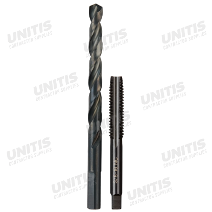 Milwaukee 3/8"-16 NC Straight Flute Plug Tap & 5/16" Drill Bit