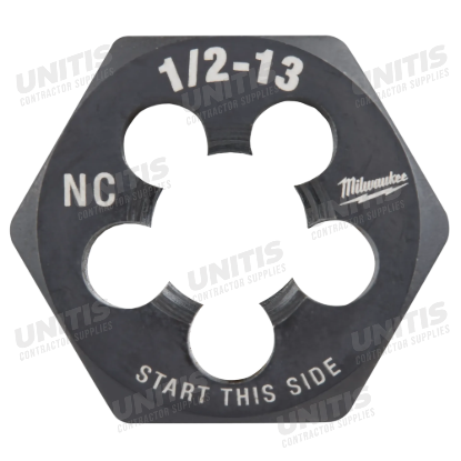 Milwaukee 1/2"-13 NC 1-Inch Hex Threading Die