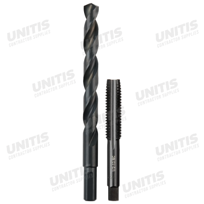 Milwaukee 1/2"-13 NC Straight Flute Plug Tap & 27/64" Drill Bit