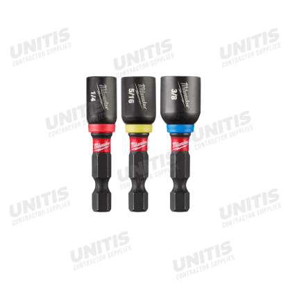 Milwaukee 3 Piece SHOCKWAVE Impact Duty 1-7/8" Magnetic Nut Driver Set