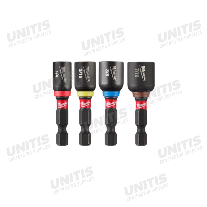 Milwaukee 4 Piece SHOCKWAVE Impact Duty 1-7/8" Magnetic Nut Driver Set