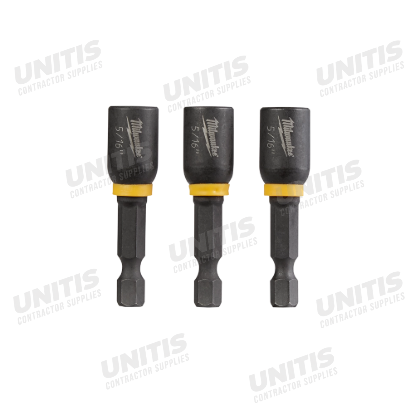 Milwaukee SHOCKWAVE Impact Duty 5/16â€ x 1-7/8â€ Magnetic Nut Driver (3 Pack)