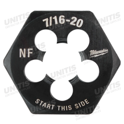 Milwaukee 7/16"-20 NF 1-Inch Hex Threading Die