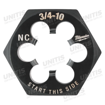 Milwaukee 3/4"-10 NC 1-7/16" Hex Threading Die