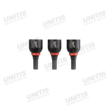 Milwaukee SHOCKWAVE Impact Duty 1/2â€ x 1" Insert Magnetic Nut Driver (3 Pack)