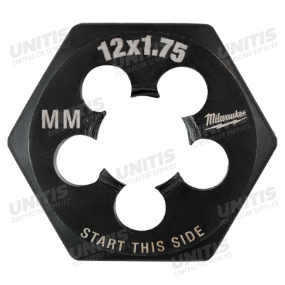 Milwaukee M12-1.75 mm 1-Inch Hex Threading Die