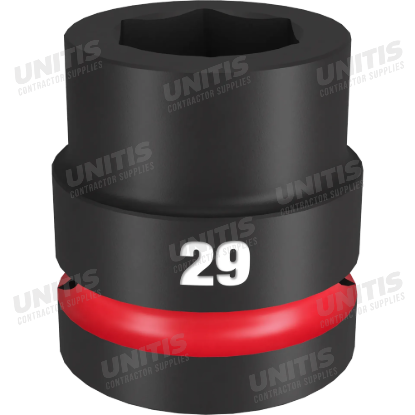 Milwaukee SHOCKWAVE 1" Drive 29mm Standard 6 Point Impact Socket