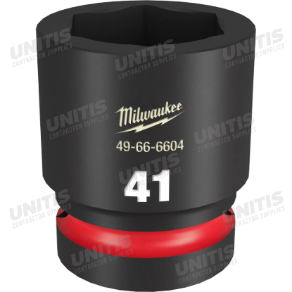 Milwaukee SHOCKWAVE 1" Drive 41mm Standard 6 Point Impact Socket