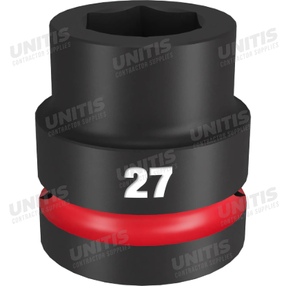 Milwaukee SHOCKWAVE 1" Drive 27mm Standard 6 Point Impact Socket